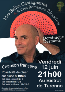 Affiche Dominique Desmons 12 juin 2026 Turenne